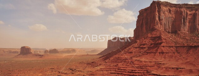 منظر طبيعي جميل لسلسلة جبال صخرية، الطبيعة الصحراوية، اماكن سياحية، التضاريس الجبلية، خلفية الطبيعة