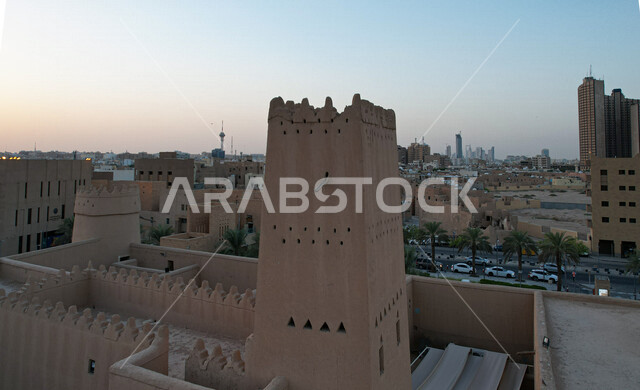 قصر المصمك التاريخي في الرياض بالمملكة العربية السعودية، معالم الرياض الاثرية، قصر المصمك، الهندسة المعمارية القديمة، السياحة في السعودية