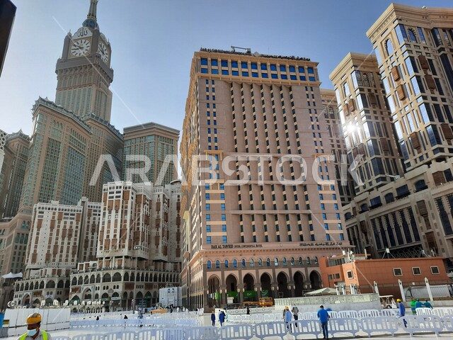 برج الساعة في مكة المكرمة بالمملكة العربية السعودية، ابراج وناطحات سحاب، الفن الهندسي المعماري، أبراج الحرم المكي الشريف، معالم السعودية المشهورة