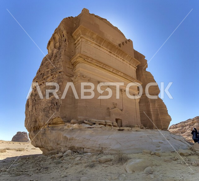 Al-Farid Palace in Al-Ula Governorate, Saudi Arabia, ancient historical and archaeological landmarks, rock formations and formations in the city of Al-Ula, desert nature, tourist places in Saudi Arabia