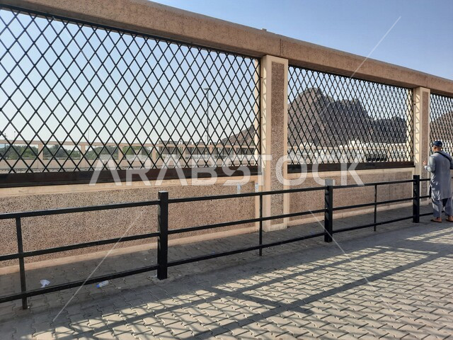 Picture of a road leading to Mount Uhud in Medina, Saudi Arabia, Islamic holy places