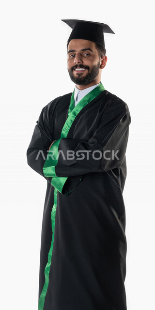 Portrait of a Saudi Arabian Gulf student wearing an abaya and ...