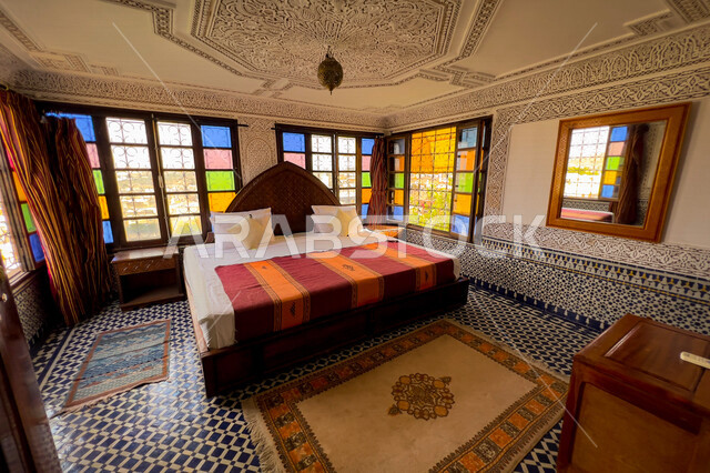 جولة لغرف نوم مغربية ، تصاميم وديكورات داخلية ، إستراحات ، فنادق شعبية ، تصميم معماري هندسي ، شقة داخلية مفروشة ، أثاث منزلي راقي