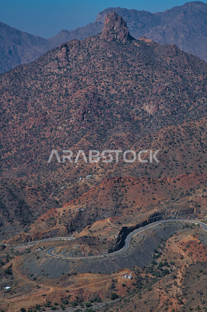 الجبال والمرتفعات الرملية في المملكة العربية السعودية، مناظر طبيعية، الطبيعة الجبلية في السعودية، خلفية الطبيعة