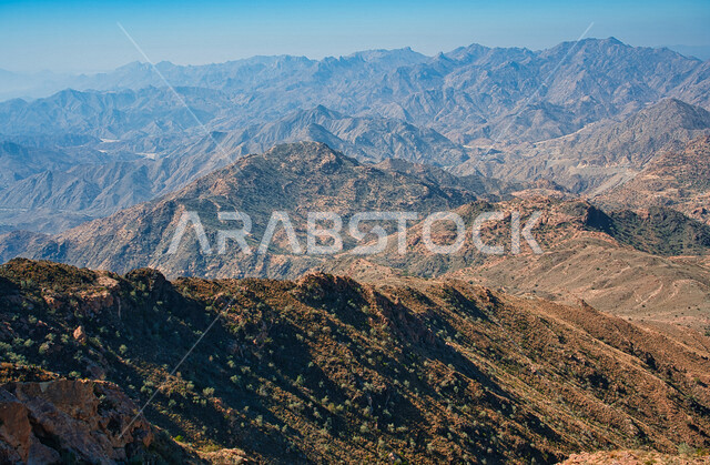 الجبال والمرتفعات الرملية في المملكة العربية السعودية، مناظر طبيعية، الطبيعة الجبلية في السعودية، خلفية الطبيعة