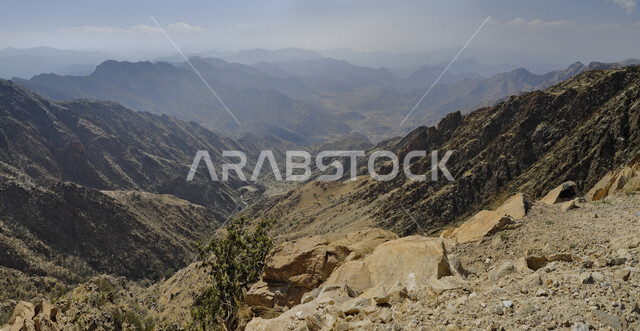 الجبال والمرتفعات الرملية في المملكة العربية السعودية، مناظر طبيعية، الطبيعة الجبلية في السعودية، خلفية الطبيعة