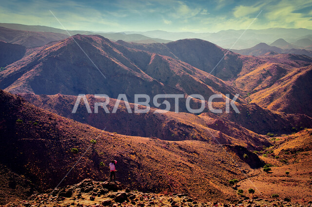 الجبال والمرتفعات الرملية في المملكة العربية السعودية، مناظر طبيعية، الطبيعة الجبلية في السعودية، خلفية الطبيعة