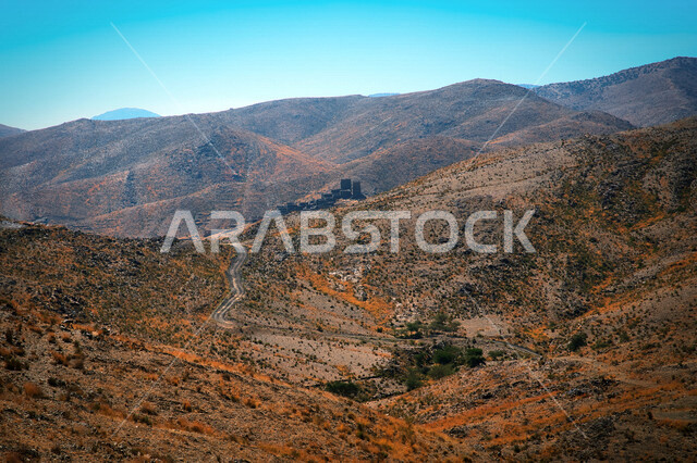 الجبال والمرتفعات الرملية في المملكة العربية السعودية، مناظر طبيعية، الطبيعة الجبلية في السعودية، خلفية الطبيعة