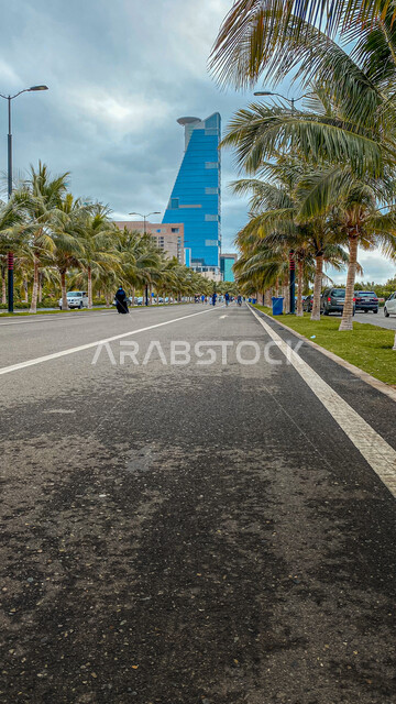  صوره مقربه لطريق كورنيش جده, الحدائق والمنتزهات في كورنيش جدة بالمملكة العربية السعودية، الطبيعة الخضراء، معالم مشهورة في جدة، الأبراج وناطحات السحاب، السياحة في المملكة العربية السعودية