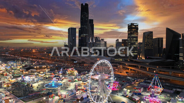 ملاهي ونتر لاند في الرياض بالمملكة العربية السعودية، مركز الملك عبد الله المالي (كافد) بالرياض، فعاليات موسم الرياض، ملاهي الونترلاند بالرياض، الأبراج وناطحات السحاب، مدينة الملاهي وندر ونترلاند، معالم الرياض السياحية الشهيرة