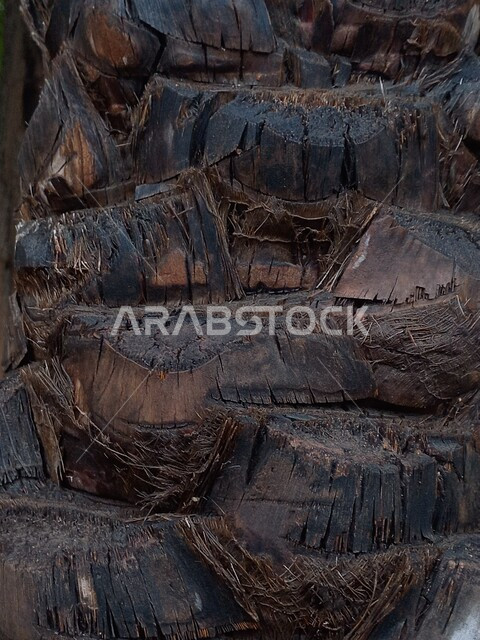 صورة مقربة لجذع شجرة النخيل ، أشجار طبيعية ، التشجير ، البيئة الطبيعية