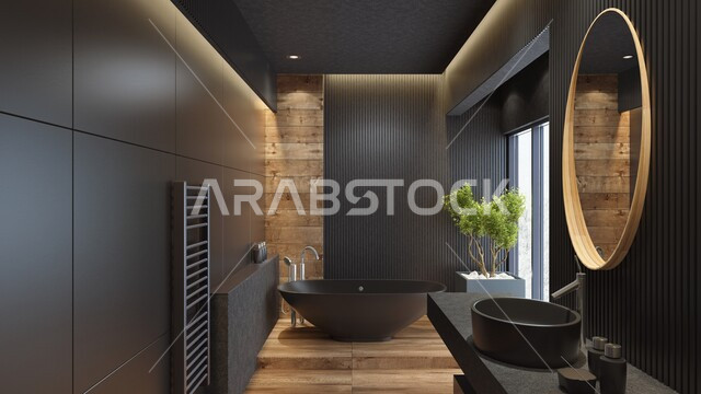 حمام فاخر في أحد الفنادق، تصاميم وديكورات داخلية للحمامات، دورة مياه رخاميه في أحد المباني السكنيه، تصميم معماري هندسي حديث، الحمام الداخلي الحديث، حمام حديث في داخل إحدى الفلل الفاخرة