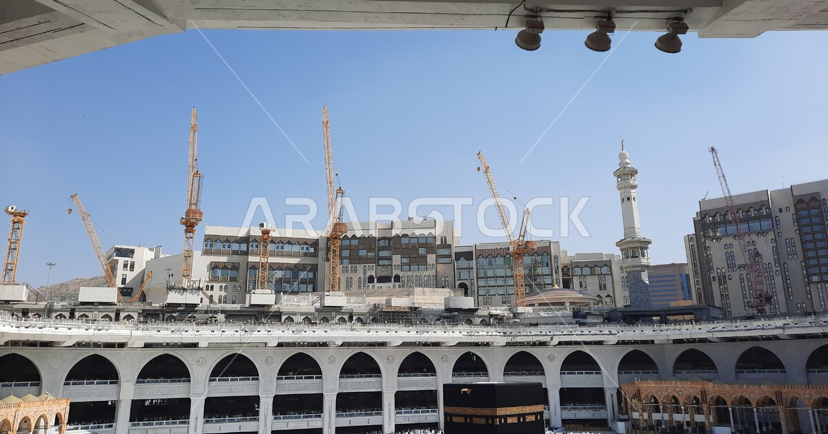 The Holy Mosque in Mecca, Saudi Arabia, Hajj and Umrah, worship and
