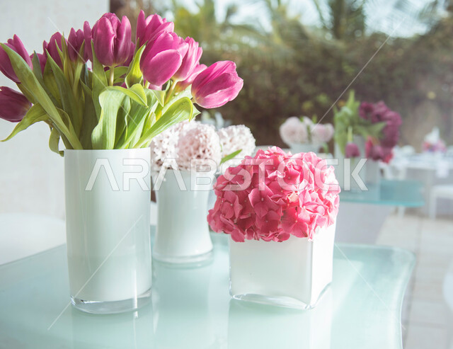 زهور وورود صناعيه جميله, ديكورات منزليه, نباتات زينه, إكسسوارات وتحف, هدايا, ديكور داخلي حديث 