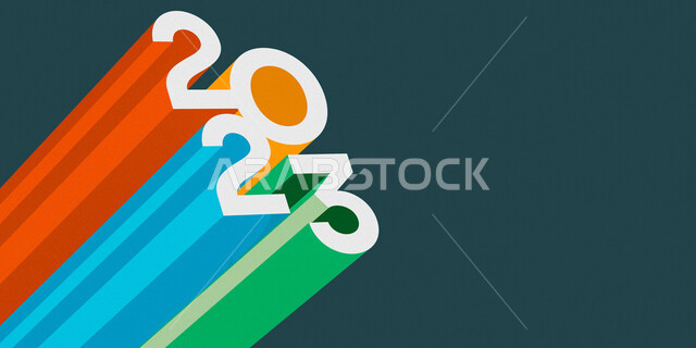 خلفية تصميم سنة 2023، عام جديد، سنة سعيدة، ترقب وانتظار، قالب تصميم غلاف، رأس السنة الجديدة، رأس السنة 2023، أعياد ومناسبات سعيدة، تصميم ثلاثي الابعاد بخلفية رمادية معزولة، تصاميم ابداعية