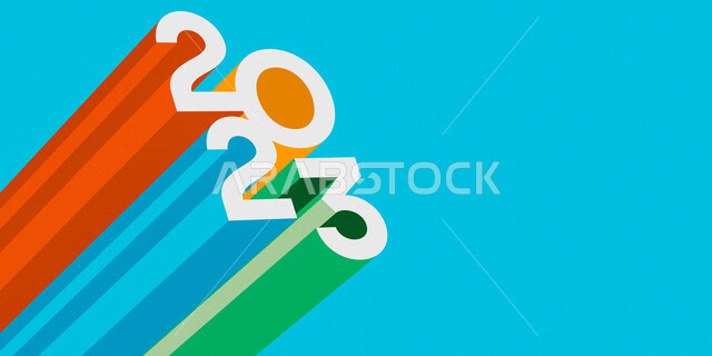 خلفية تصميم سنة 2023، عام جديد، سنة سعيدة، ترقب وانتظار، قالب تصميم غلاف، رأس السنة الجديدة، رأس السنة 2023، أعياد ومناسبات سعيدة، تصميم ثلاثي الابعاد بخلفية زرقاء معزولة، تصاميم ابداعية
