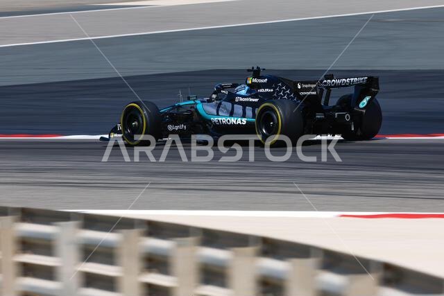 63 RUSSELL George (gbr), Mercedes AMG F1 Team W16, action pitstop ...