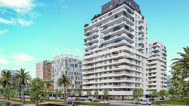 تصاميم خارجية لابراج سكنية، الاشجار والنباتات الخضراء، تصاميم هندسية، الفن الهندسي المعماري، شقق سكنية، الواجهة الخارجية للابراج السكنية