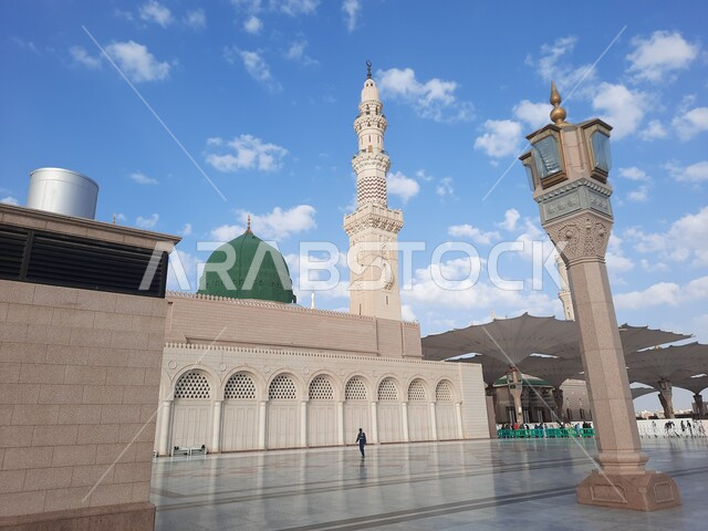 The Prophet's Mosque in Medina, Saudi Arabia, the Noble Sanctuary of the Prophet, Islamic holy places, Islamiat and worship, Islamic religious monuments, the external complex of the Prophet's Mosque in Medina