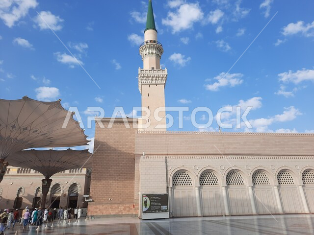 The Prophet's Mosque in Medina, Saudi Arabia, the Noble Sanctuary of the Prophet, Islamic holy places, Islamiat and worship, Islamic religious monuments, the external complex of the Prophet's Mosque in Medina