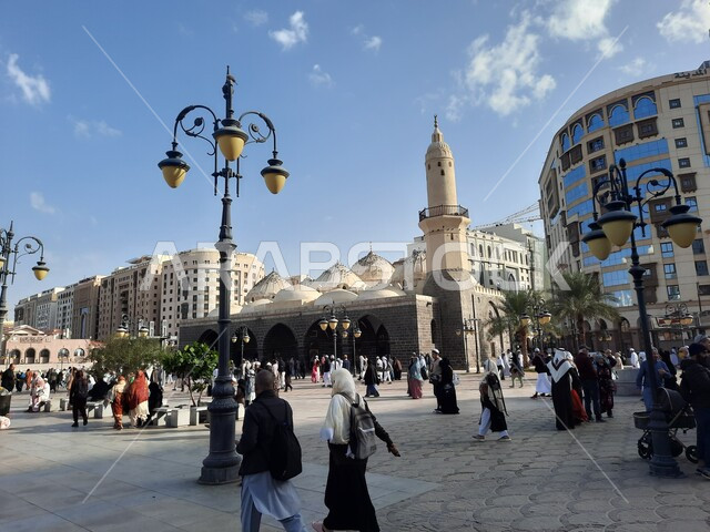 مسجد الغمامة في المدينة المنورة بالمملكة العربية السعودية، الهندسة المعمارية الاسلامية، أماكن إسلامية مقدسة، معالم المدينة المشهورة، معالم دينية إسلامية