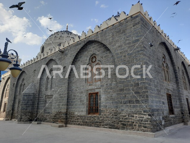 مسجد الغمامة في المدينة المنورة بالمملكة العربية السعودية، الهندسة المعمارية الاسلامية، أماكن إسلامية مقدسة، معالم المدينة المشهورة، معالم دينية إسلامية