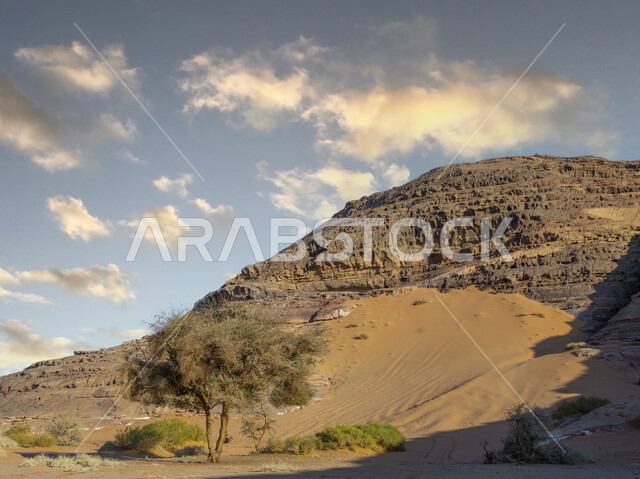 منظر طبيعي لتشكيلات الحجر الجيري الطبيعي , الطبيعة الصحراوية ، تضاريس صخور و جبال ، خلفية طبيعة  ، صحراء