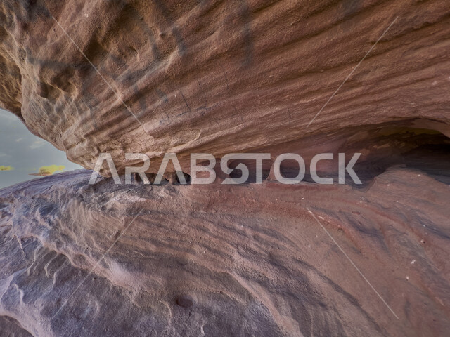 منظر طبيعي لتشكيلات الحجر الجيري الطبيعي , الطبيعة الصحراوية ، تضاريس صخور و جبال ، خلفية طبيعة  ، صحراء