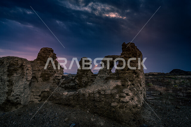 Natural rock formations and formations, historical monuments, desert nature, rocky mountains