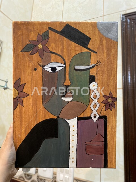 لوحة جدارية جميلة ، لوحة فنية ابداعية ، فن تشكيلي ، لوحة فنية جدارية ، لوحات رسم ، معارض و فنون ، رسومات إبداعية ملونة 