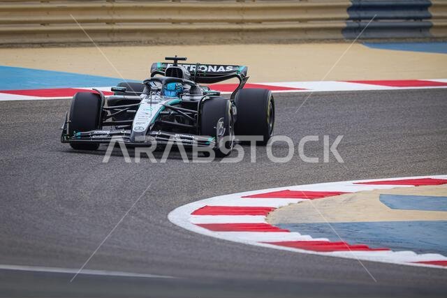 63 RUSSELL George (gbr), Mercedes AMG F1 Team W16, action pitstop ...