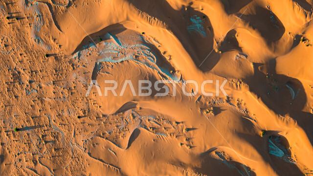 نفود روضة خريم شرق مدينة الرياض بالمملكة العربية السعودية ، التلال الرملية ، الكثبان الرملية ، البيئة الصحراوية ، صحاري السعودية ، الرمال الذهبية الناعمة