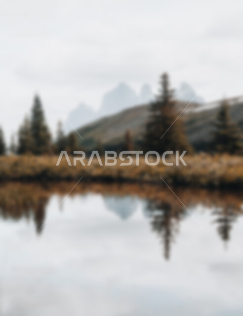 خلفية ضبابية مجردة لبحيره طبيعة , خلفية مطموسه مجردة للطبيعة, خلفية الطبيعه