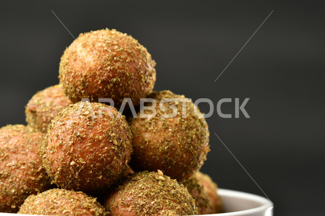 Falafel discs, morning breakfast, appetizers, Arabic food