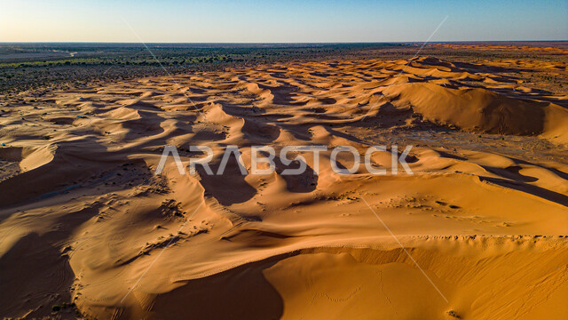 Nufud Rawdat Khuraim, east of Riyadh, Saudi Arabia, sandy hills, sand dunes, desert environment, Saudi deserts, soft golden sand