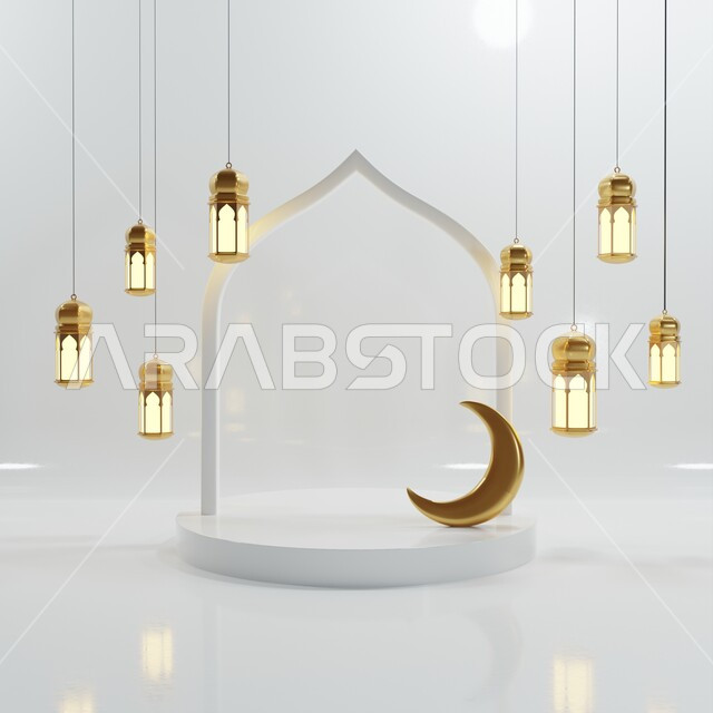 Arabesque, Islam, celebration, dimensions, blessed, lights, purple, rich de, three -dimensional, trilogy, event, background, Islamic background, background
