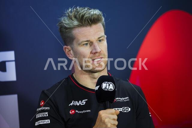 HULKENBERG Nico (ger), Haas F1 Team VF-24 Ferrari, STEINER Gunther ...