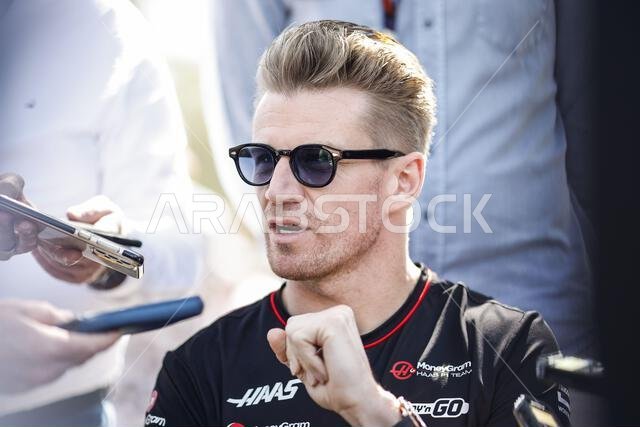 HULKENBERG Nico (ger), Haas F1 Team VF-24 Ferrari, STEINER Gunther ...