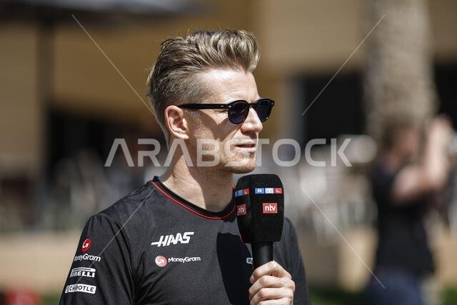 HULKENBERG Nico (ger), Haas F1 Team VF-24 Ferrari, STEINER Gunther ...
