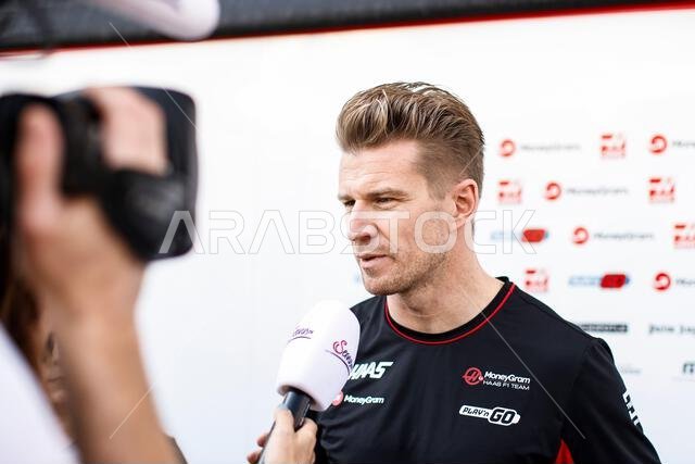 HULKENBERG Nico (ger), Haas F1 Team VF-24 Ferrari, STEINER Gunther ...