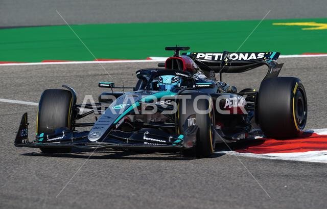 Mercedes' Lewis Hamilton ahead of practice at the Bahrain Grand Prix at ...