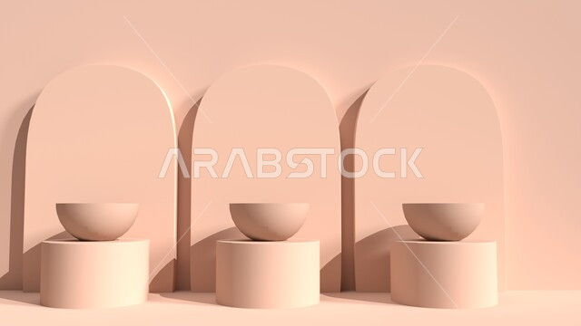 خلفية مجرده لمنصة عرض المنتجات ثلاثية الأبعاد, قاعدة عرض رخاميه, موك اب ثلاثي الابعاد, مجسم لمسرح عرض المنتجات الإعلانيه