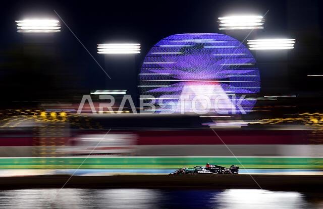 Mercedes' George Russell and Ferrari's Charles Leclerc during the ...