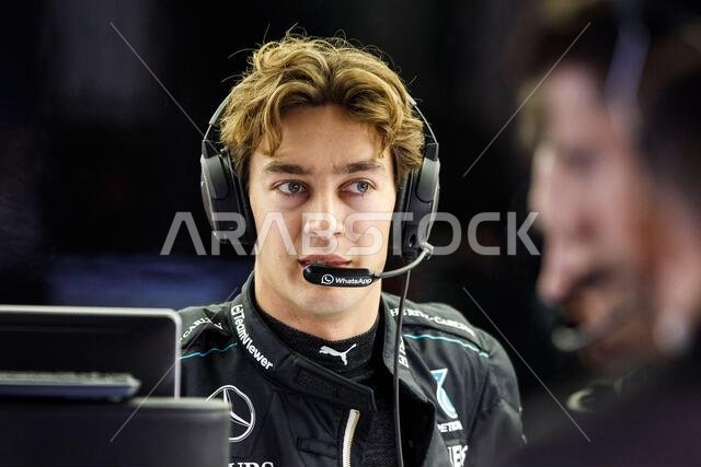 RUSSELL George (gbr), Mercedes AMG F1 Team W15, portrait during the ...
