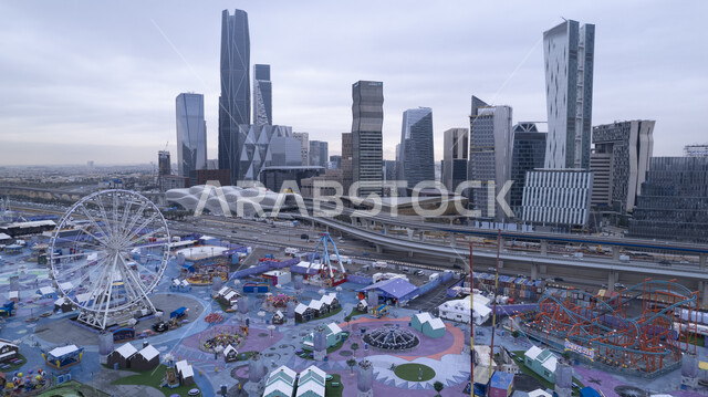 مركز الملك عبد الله المالي (كافد) في الرياض بالمملكة العربية السعودية، الابراج وناطحات السحاب، الفن الهندسي المعماري، ملاهي ونتر لاند، معالم الرياض المشهورة