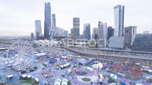 مركز الملك عبد الله المالي (كافد) في الرياض بالمملكة العربية السعودية، الابراج وناطحات السحاب، الفن الهندسي المعماري، ملاهي ونتر لاند، معالم الرياض المشهورة