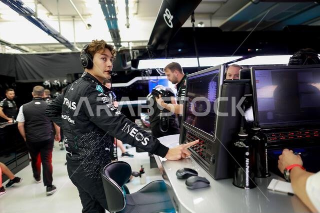 RUSSELL George (gbr), Mercedes AMG F1 Team W15, portrait during the ...