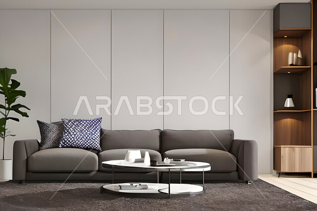 غرفة معيشة بتصاميم عصرية وجذابة، ديكورات رائعة، أثاث منزلي راقي، تصاميم عصرية فاخرة، شقق سكنية راقية، شقق سكنية سياحية