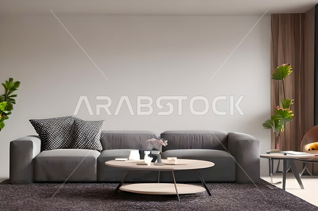 غرفة معيشة بتصاميم عصرية وجذابة، ديكورات رائعة، أثاث منزلي راقي، تصاميم عصرية فاخرة، شقق سكنية راقية، شقق سكنية سياحية