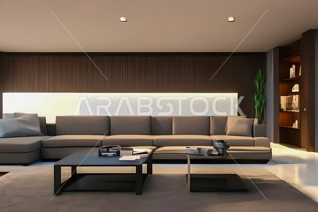 غرفة معيشة بتصاميم عصرية وجذابة، ديكورات رائعة، أثاث منزلي راقي، تصاميم عصرية فاخرة، شقق سكنية راقية، شقق سكنية سياحية